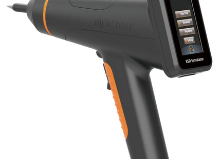3ctest EDS MAX20 20 kV ESD gun with touchscreen interface, ideal for electrostatic immunity compliance testing.