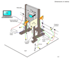 Insulating Support for Wall Mounted Equipment - ESDguns.com setup with VCP, power supplies, and protective conductor per IEC 61000-4-2:2025.
