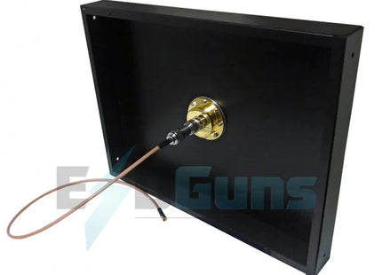 Portable current target and plane suitable for ESD generator waveform verification.