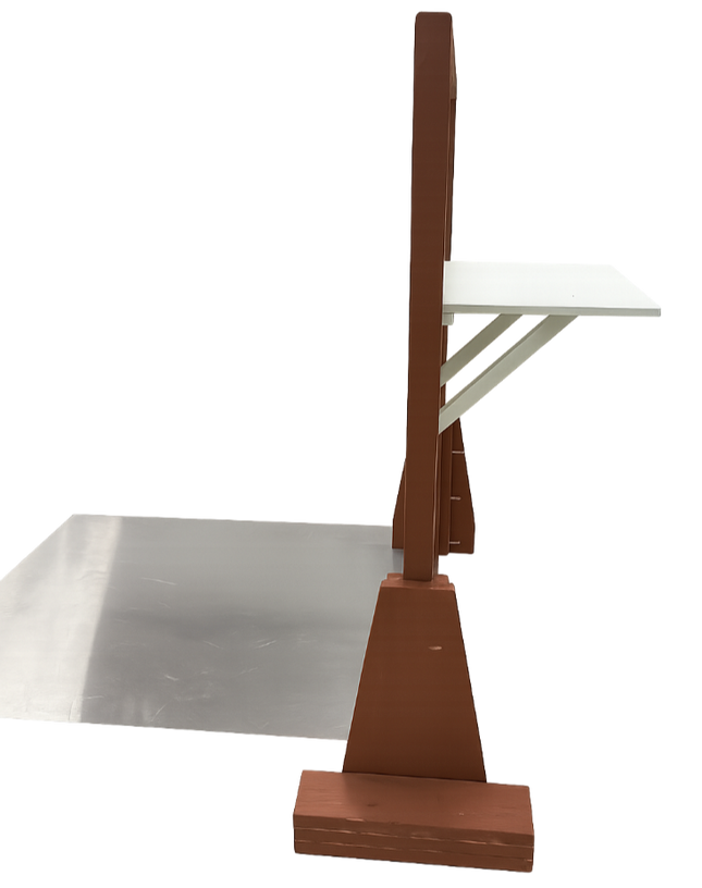 Side view of new Current Measurement Setup for ESD Generators according to IEC 61000-4-2