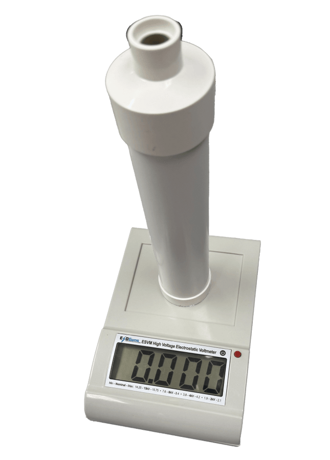 ESVM High Voltage Electrostatic Voltmeter for ESD Generator Voltage Verification with digital display for precise electrostatic discharge testing.