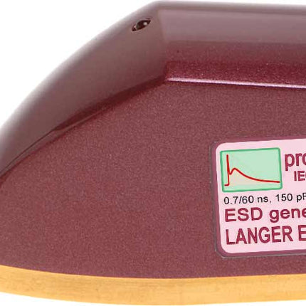 Langer-EMV P331-2 ESD Pulse Injection Generator probe for IEC 61000-4-2 compliance, used in IC and PCB immunity testing applications.