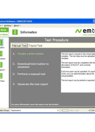EM Test esd.control ESD Test Management Tool (Remote Control Software)