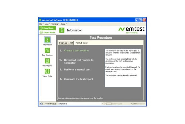 EM Test esd.control ESD Test Management Tool (Remote Control Software)