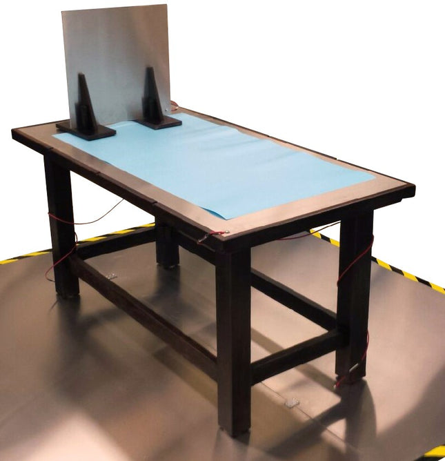 ESD Test Table/Bench with Coupling Planes and Grounding Cables - ESD Test Setup - ESDGuns.com